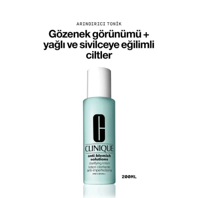 Clinique Anti-Blemish Clarifying Lotion - Yağlı Ciltler İçin Temizleyici Tonik 200ml
