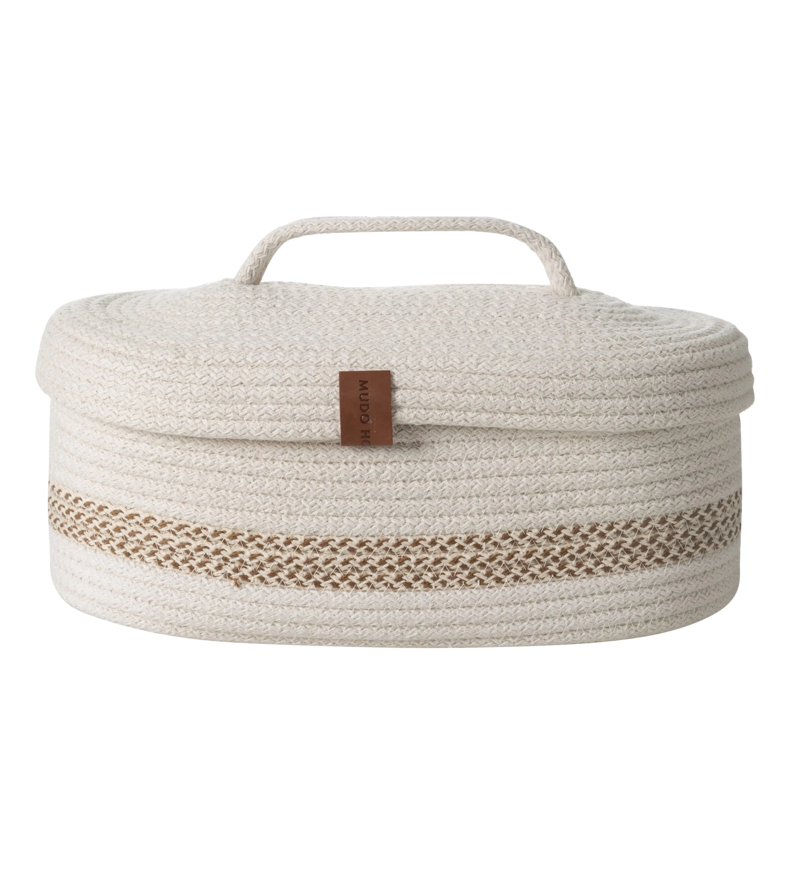 VENUS OVAL DÜZENLEYİCİ SEPET BEJ EKRU 30X13X11 CM