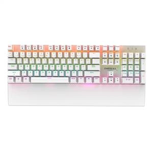 INCA IKG-456 EMPOUSA BLUE SWITCH RGB KABLOLU MEKANIK GAMING KLAVYE-BEYAZ
