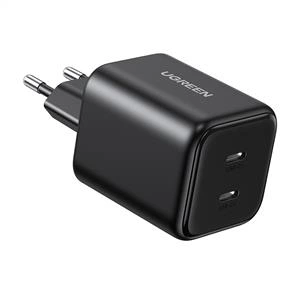UGREEN 45W GaN Hızlı Şarj Cihazı Type-C QC PD 2xUSB-C - Siyah