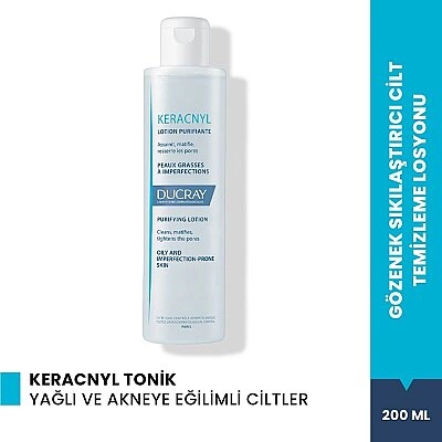 Ducray Keracnyl Lotion Yağlı ve Akneli Ciltler için Losyon 200 ml