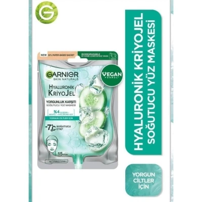Garnier Hyaluronik Kriyojel Yorgunluk Karşıtı Soğutucu Yüz Maskesi