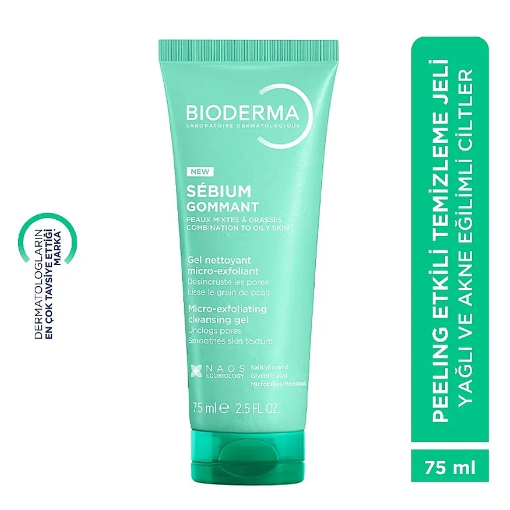 Bioderma Sébium Gommant Mikro Peeling Etkili Temizleme Jeli 75 ml