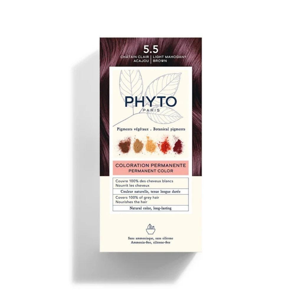 Phyto PhytoColor 5.5 Bitkisel Saç Boyası Açık Kestane Akaju