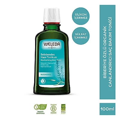Weleda Revitalizing Hair Toner Organik Biberiye Özlü Canlandırıcı Saç Toniği 100ml