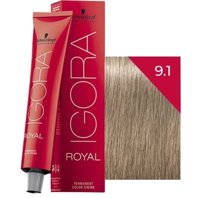 Igora Royal Saç Boyası 9.1 Küllü Sarı 60ml