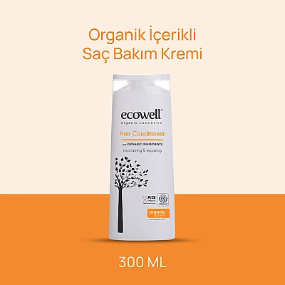 Ecowell Organic Hair Conditioner 300ml - Organik Saç Bakım Kremi