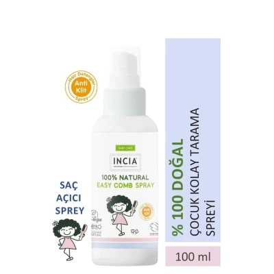 Incia Çocuklar İçin %100 Doğal Kolay Tarama Spreyi 100ml