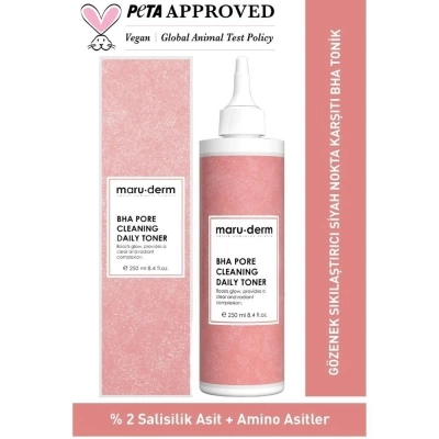 Maruderm BHA Gözenek Sıkılaştırıcı, Siyah Nokta Karşıtı Tonik 250 ml