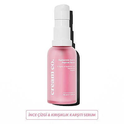 Cream Co. Hyaluronic Acid & Peptide Serum 30ml