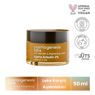 Cosmogenesis Labs Leke Karşıtı & Aydınlatıcı Beyazlatıcı Krem 50ml