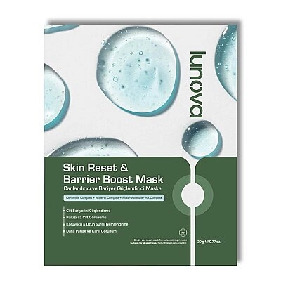 Lunova Canlandırıcı & Bariyer Güçlendirici Kağıt Maske 20 ml