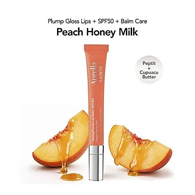 Aurelia Geneve Glossy Plump SPF50 Dudak Balmı Peach Honey Milk 12ml
