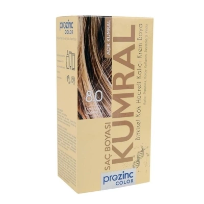 Prozinc Color Amonyaksız Bitkisel Kalıcı Saç Boyası 8-0 Kumral