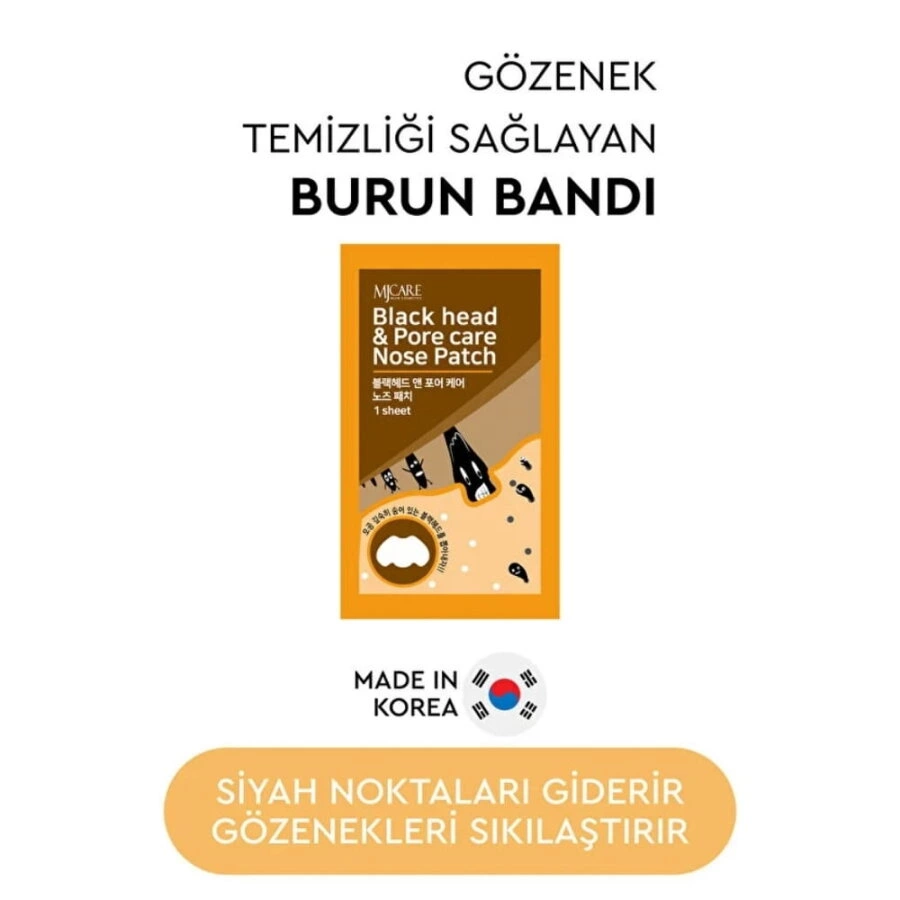 Mjcare Siyah Nokta ve Gözenek Bakımı Burun Bandı