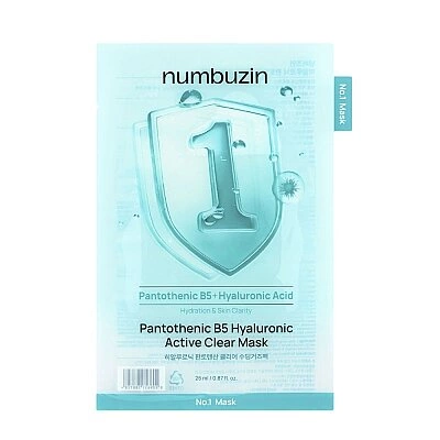 Numbuzin No.1 Pantothenic B5 Hyaluronic Active Clear Maske
