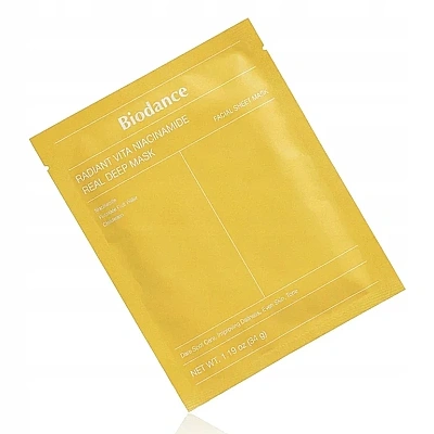Biodance Radiant Vita Niacinamide Real Deep Aydınlatıcı ve Eşitleyici Maske 34g